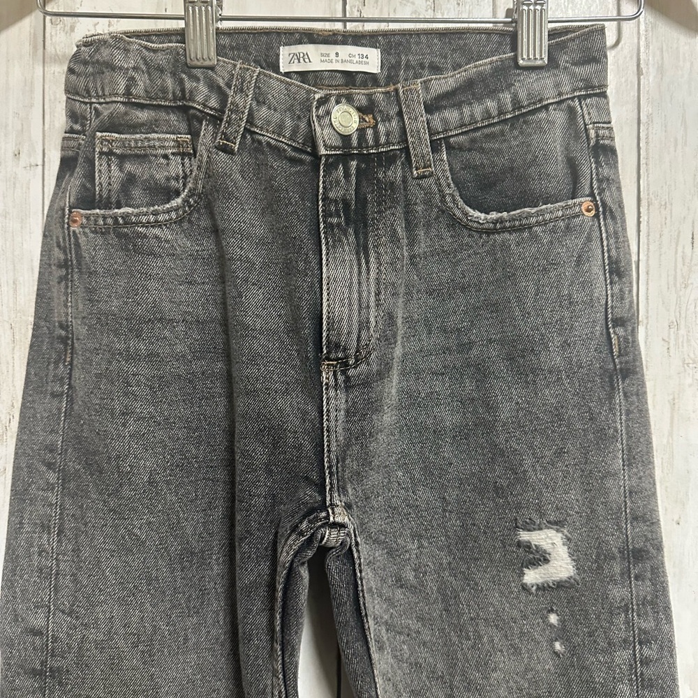 Zara Kids Charcoal Jeans Size 9 - Picture 3 of 6